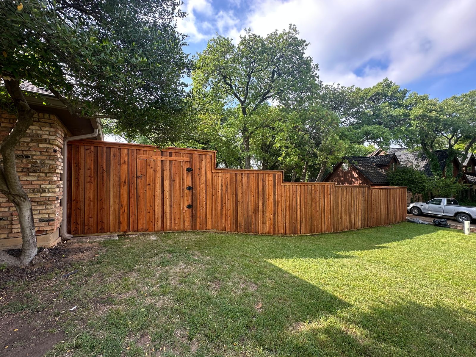 Custom fence line project completed in Fort Worth, TX