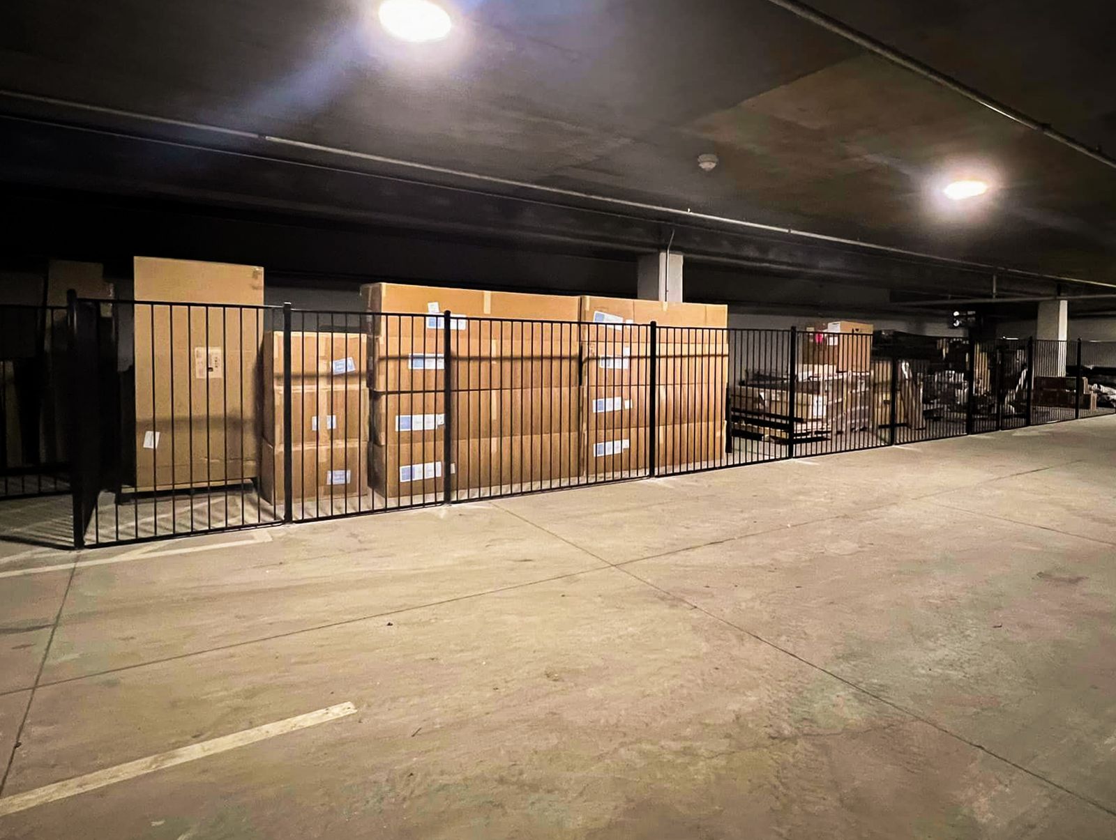 Commercial fence installation at a DFW business property