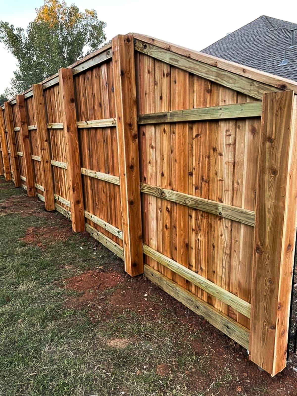 Metal fence panel installation project in Fort Worth, TX